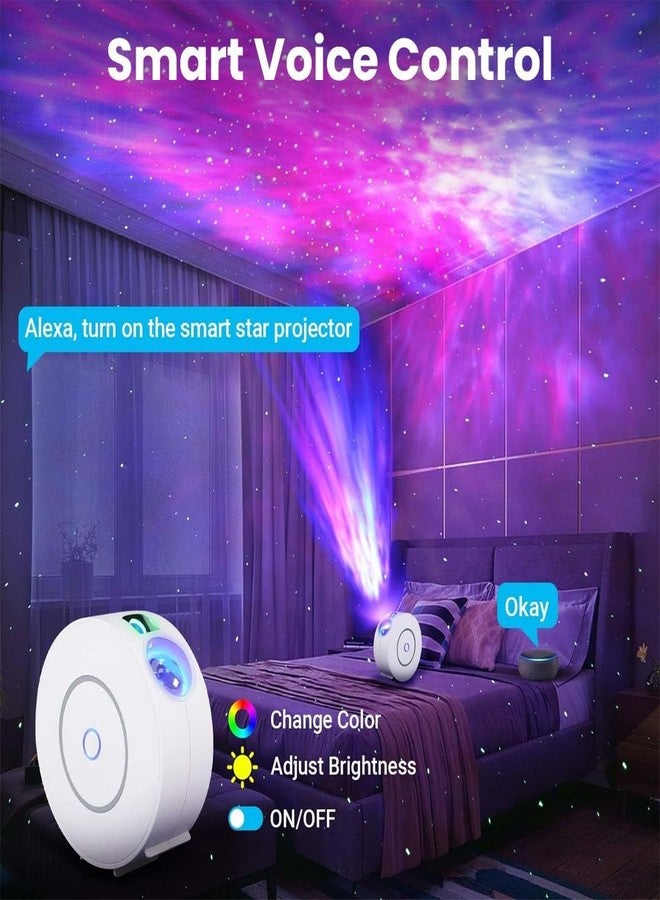 TECPHILE Smart WiFi Galaxy Starlight Projector Night Light with App & Voice Control, Scheduling, Timing, Adjustable Brightness & Speed, Compatible with Alexa & Google Home for Kids, Room Decor - Image 3